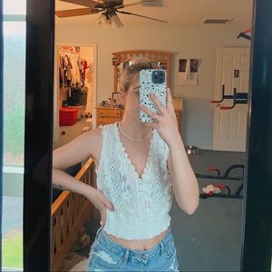 Lacey tank top